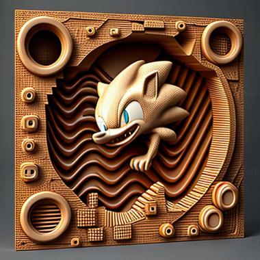 3D model Sonic Shuffle game (STL)